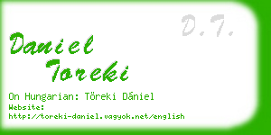 daniel toreki business card